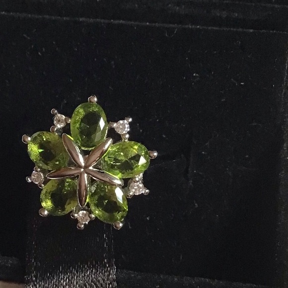 Sterling Silver Period & White Cz Ring Size 7 New - Picture 5 of 6